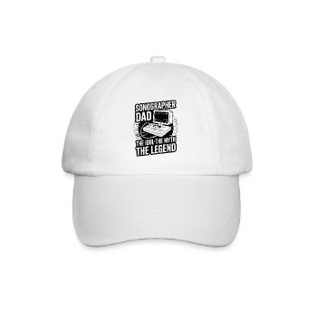 Échographiste Papa L’idole Le mythe La technologie des rayons X - Casquette classique - blanc/blanc - Devant