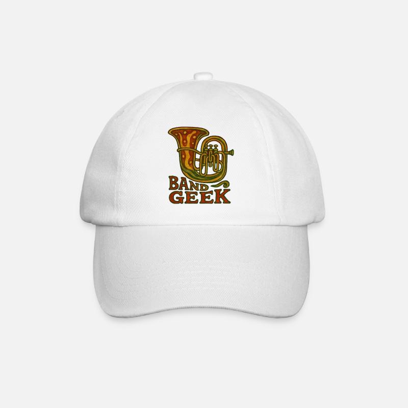 Band Geek - Baseballkappe - Weiß/Weiß