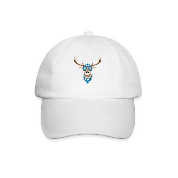 Alpen Hirsch Servus Hirschgeantler Tracht Oktober - Casquette classique - blanc/blanc - Devant