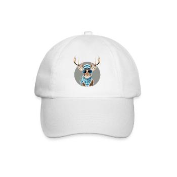 Alpen Hirsch Servus Hirschgeantler Tracht Oktober - Casquette classique - blanc/blanc - Devant