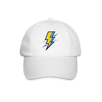 Yellow and Blue Ray - Baseball Cap - white/white - Front