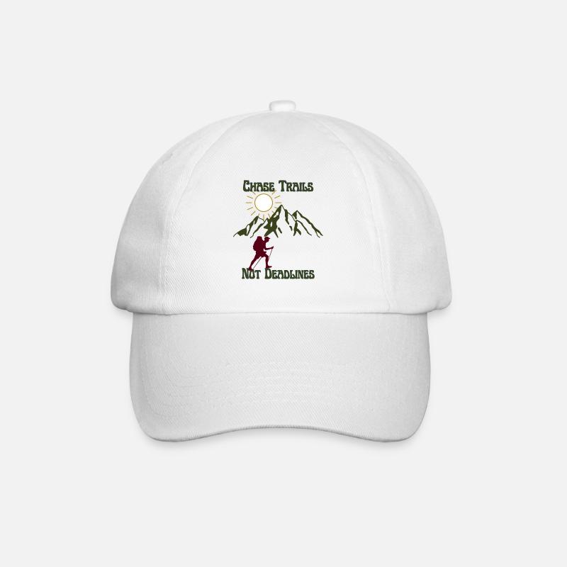 Chase Trails Not Deadlines - Casquette classique - blanc/blanc