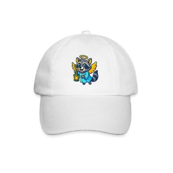 Conception de Noël Angel Raccoon - Casquette classique - blanc/blanc - Devant