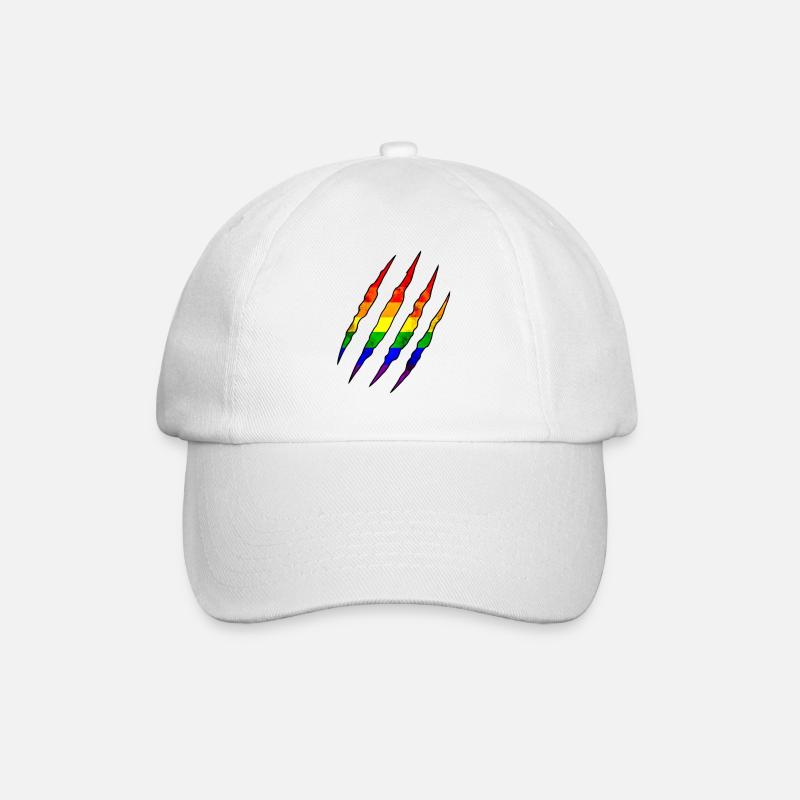 Pride Claw arc-en-ciel Statement Scratch Trace - Casquette classique - blanc/blanc