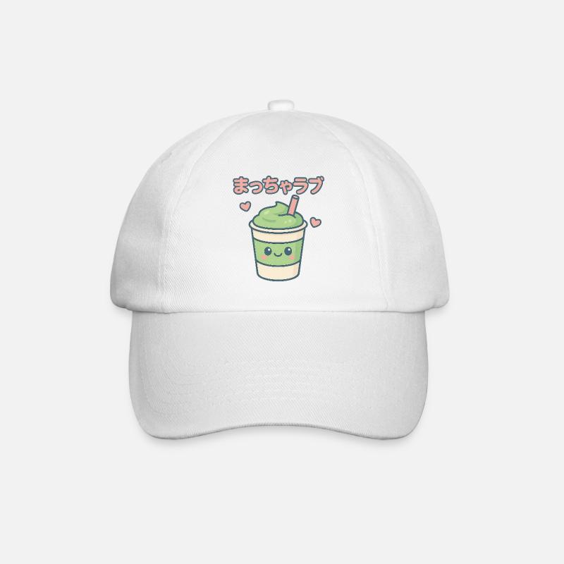 Matcha Love Kawaii Drinking Mug - Casquette classique - blanc/blanc