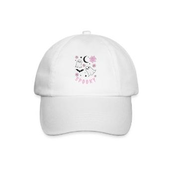 Spooky Floral Ghosts Night - Baseball Cap - white/white - Front