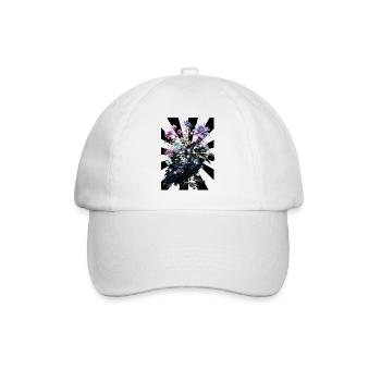 Halloween Flowers Crow Raven - Baseball Cap - white/white - Front