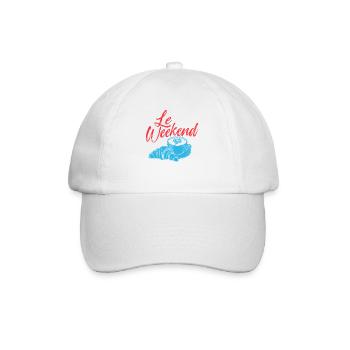 Le Weekend French Coffee Chill Vibes - Baseballkappe - Weiß/Weiß - Vorne