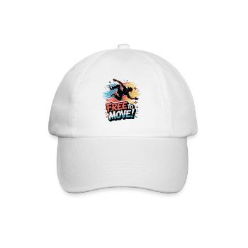 Frei bewegender Tanz Burst - Baseballkappe - Weiß/Weiß - Vorne
