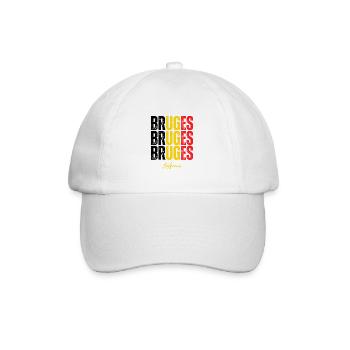 Bruges Belgique, mémoire de Bruges - Casquette classique - blanc/blanc - Devant