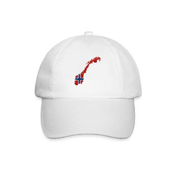 Norvège Vacances Nature Cadeau - Casquette classique - blanc/blanc - Devant