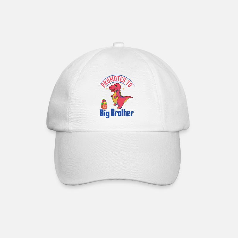 Befördert zu Big Brother Dinosaurs - Baseballkappe - Weiß/Weiß