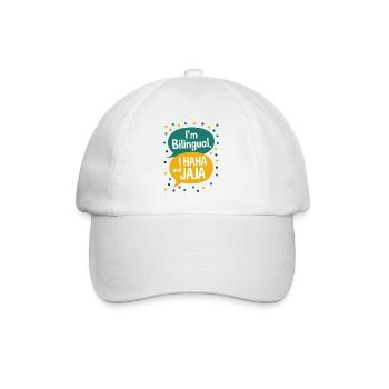 Professeur drôle d’espagnol anglais - Casquette classique - blanc/blanc - Devant