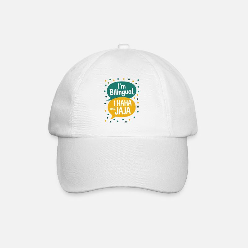 Professeur drôle d’espagnol anglais - Casquette classique - blanc/blanc