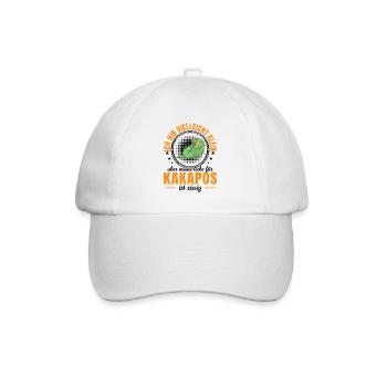 Kakapo is huge New Zealand Kakapo - Baseball Cap - white/white - Front