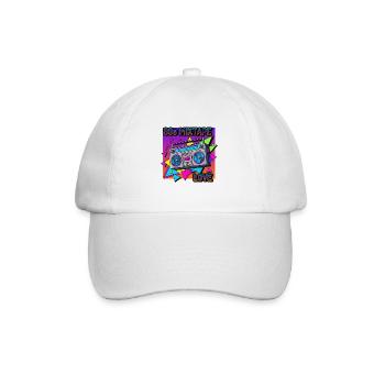 Mixband des années 80 Boombox Neon Vibes - Casquette classique - blanc/blanc - Devant
