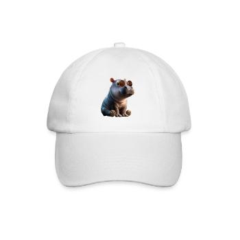 Nilpferd Flusspferd Mama Hippopotamus Cooles Hippo - Baseball Cap - white/white - Front