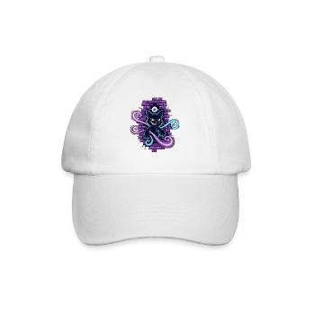 Chat magique - Chat magique avec un œil qui voit tout - Casquette classique - blanc/blanc - Devant