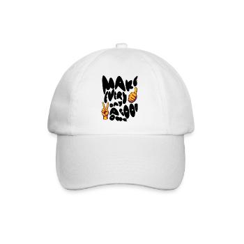 Make Every Day A Good One - Positves Design - Baseballkappe - Weiß/Weiß - Vorne