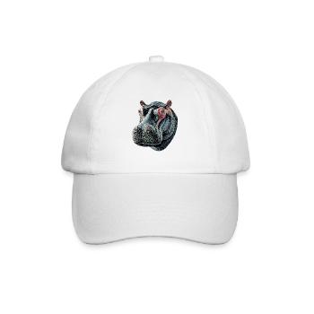 Nilpferd Flusspferd Mama Hippopotamus Cooles Hippo - Baseball Cap - white/white - Front