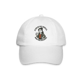 You know me a lot, but don't fool me - Baseball Cap - white/white - Front