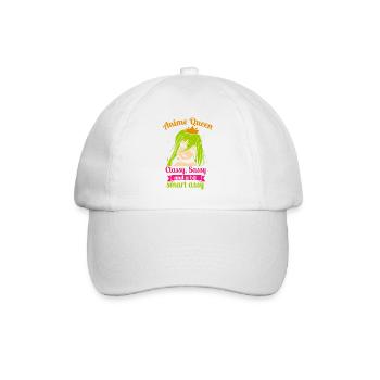 Anime Queen Manga Otaku Kawaii Japon Cosplay Bande dessinée - Casquette classique - blanc/blanc - Devant