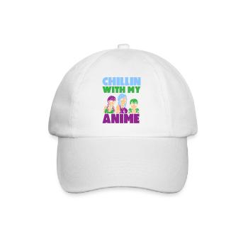 Anime Manga Otaku Kawaii Japan Cosplay Comic - Baseballkappe - Weiß/Weiß - Vorne