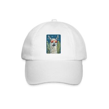 lama - Baseball Cap - white/white - Front