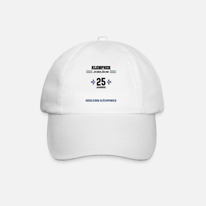 Plombier 25e anniversaire 25e anniversaire - Casquette classique - blanc/blanc