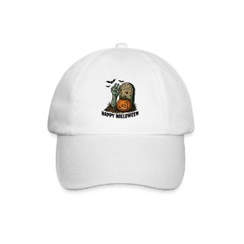 Zombie de la tombe - Conception d’horreur d’Halloween - Casquette classique - blanc/blanc - Devant