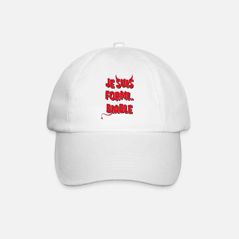 Je suis formidable Diable - Casquette classique - blanc/blanc