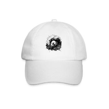 Surfing Energetic Surfer Design Surfing - Baseball Cap - white/white - Front