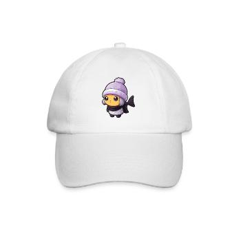 Fish Winter Animal Anime - Baseball Cap - white/white - Front