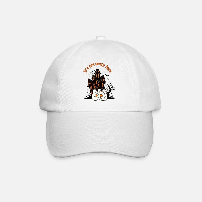 Es ist nicht beängstigend hier - Baseballkappe - Weiß/Weiß