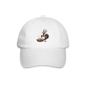 Cuisinier de dinde de Thanksgiving - Casquette classique - blanc/blanc - Devant
