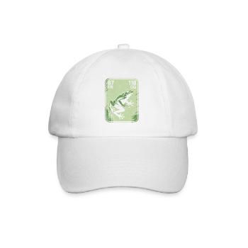 Frog Vintage Postcard Green - Baseball Cap - white/white - Front