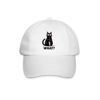WHAT? Killer Cat - Baseball Cap - white/white - Front
