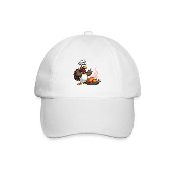 Cuisinier de dinde de Thanksgiving - Casquette classique - blanc/blanc - Devant