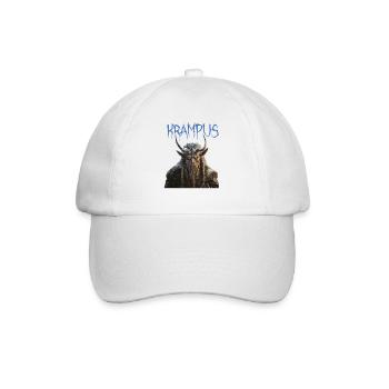 Krampus – design alpin lugubre, coutumes - Casquette classique - blanc/blanc - Devant