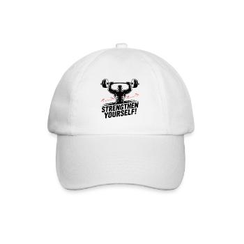 Strength Lifter Emblem - Baseball Cap - white/white - Front