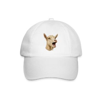Goat Goat Farming Goat Farmer Goat Open Mouth - Baseball Cap - white/white - Front