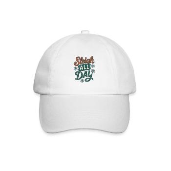 Weihnachten - Ganztägiger Schlitten - Baseballkappe - Weiß/Weiß - Vorne