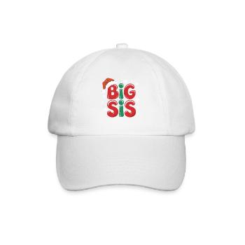 Big Sister Christmas Motif Snow - Baseball Cap - white/white - Front