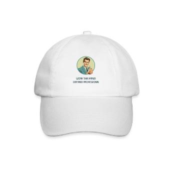 Fraude en matière de temps de travail – Professionnel certifié - Casquette classique - blanc/blanc - Devant