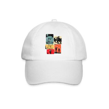 Système solaire, télescope, observation des étoiles - Casquette classique - blanc/blanc - Devant