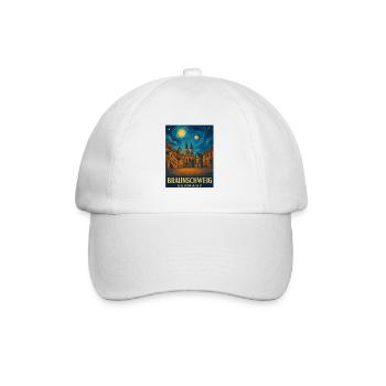 Lumière Nocturne De Brunswick Motif De La Ville - Casquette classique - blanc/blanc - Devant