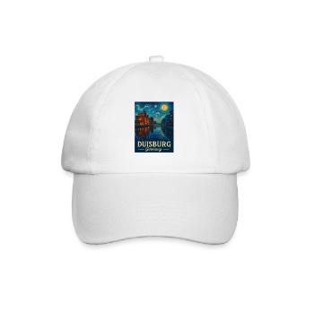Duisburg Night on the Rhine - Baseball Cap - white/white - Front