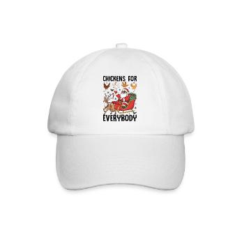 Chickens for Everybody - Baseball Cap - white/white - Front