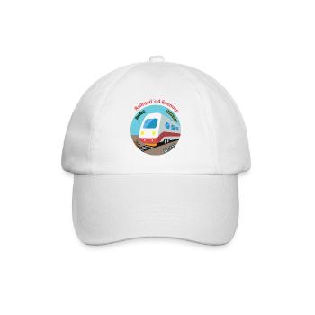 Four Seasons Train Motif, Always Unpunctual - Baseball Cap - white/white - Front