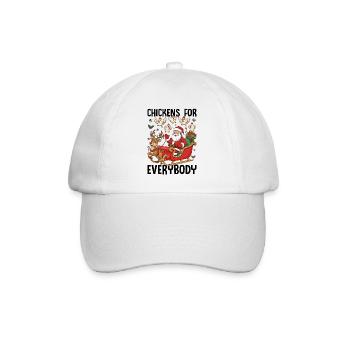Chickens for Everybody - Baseball Cap - white/white - Front